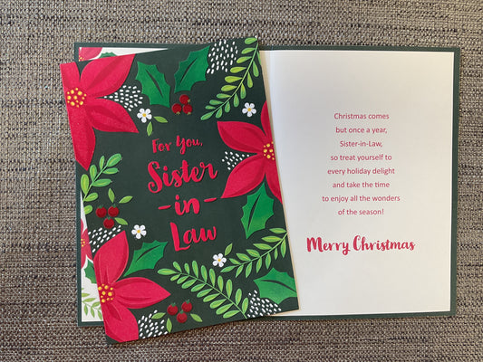 Sister-in-Law Christmas Card