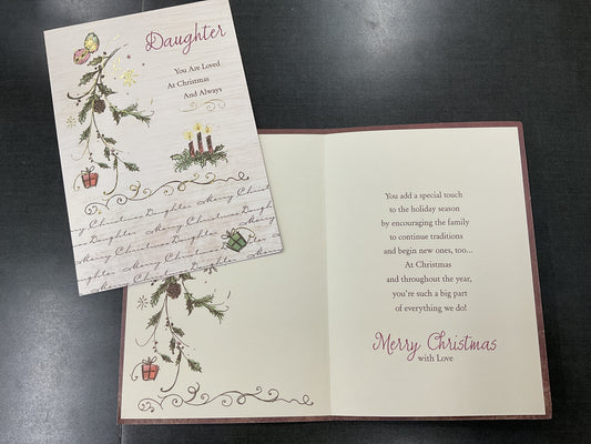Daughter Christmas Card