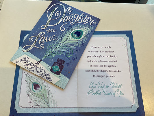 Daughter-in-Law Birthday Card