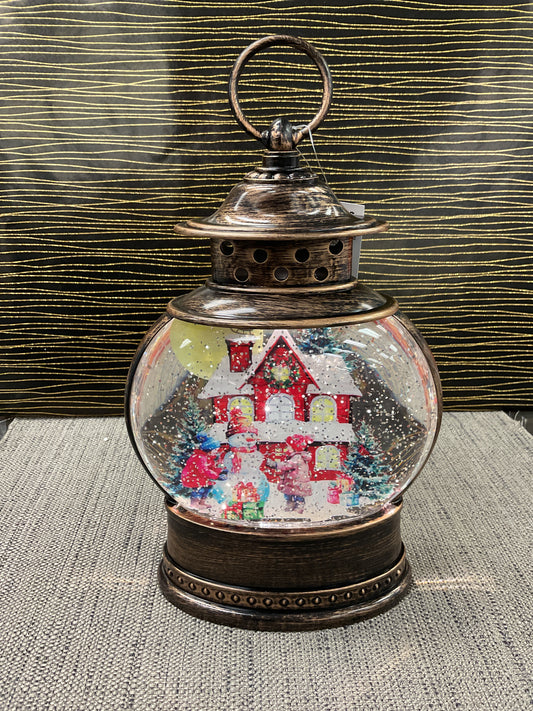 Lighted Holiday and Fall Double Sided Water Globe