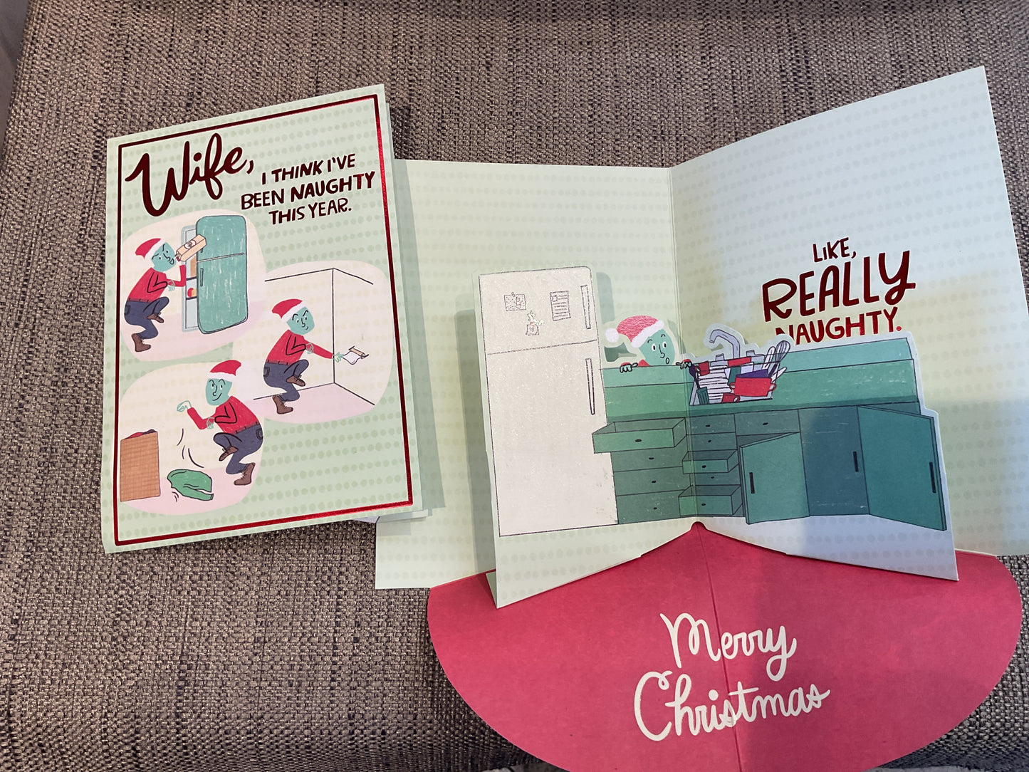 Wife Christmas Card Pop-Up