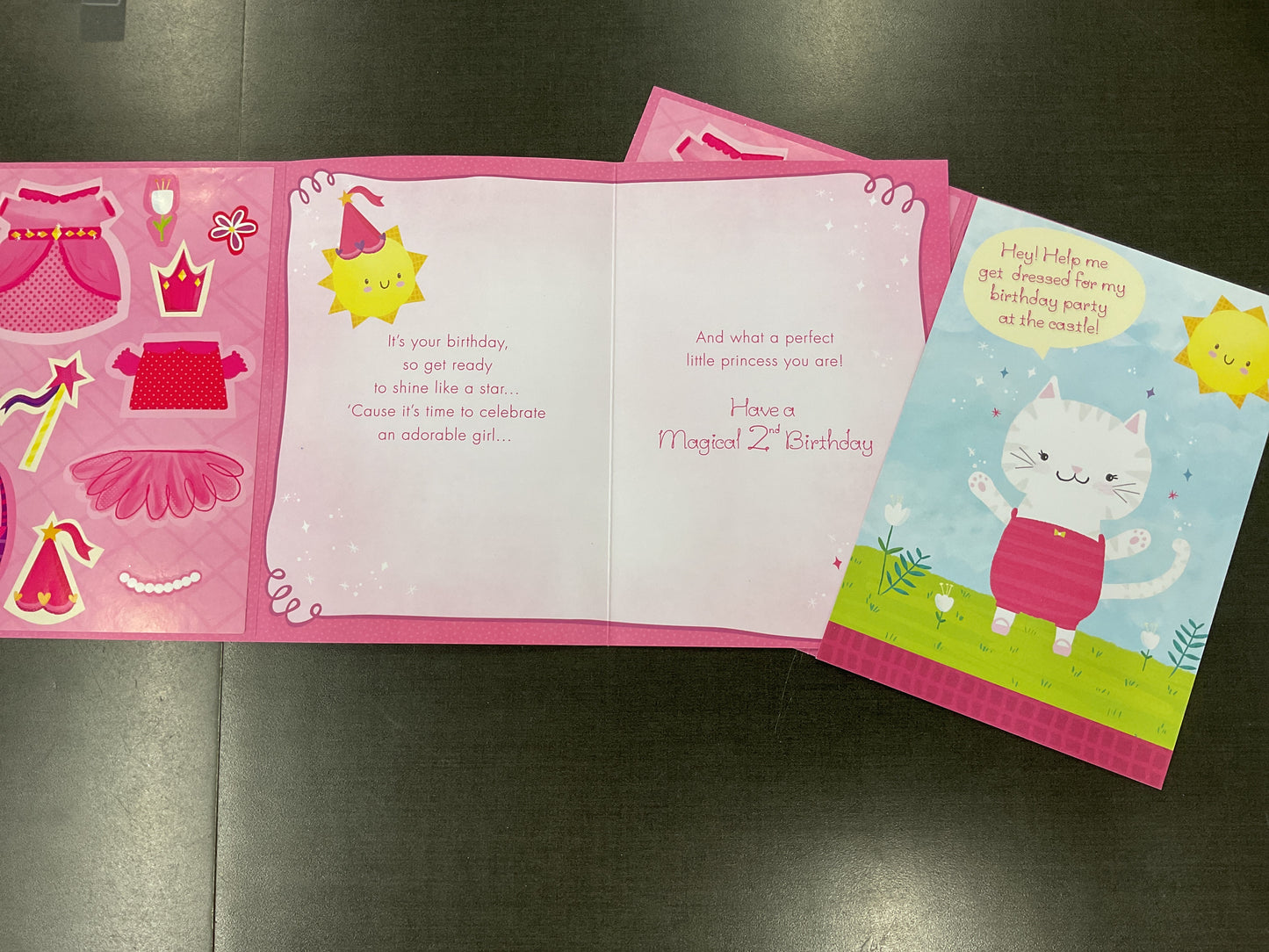 Age 2 Girl Birthday - Sticker Fun