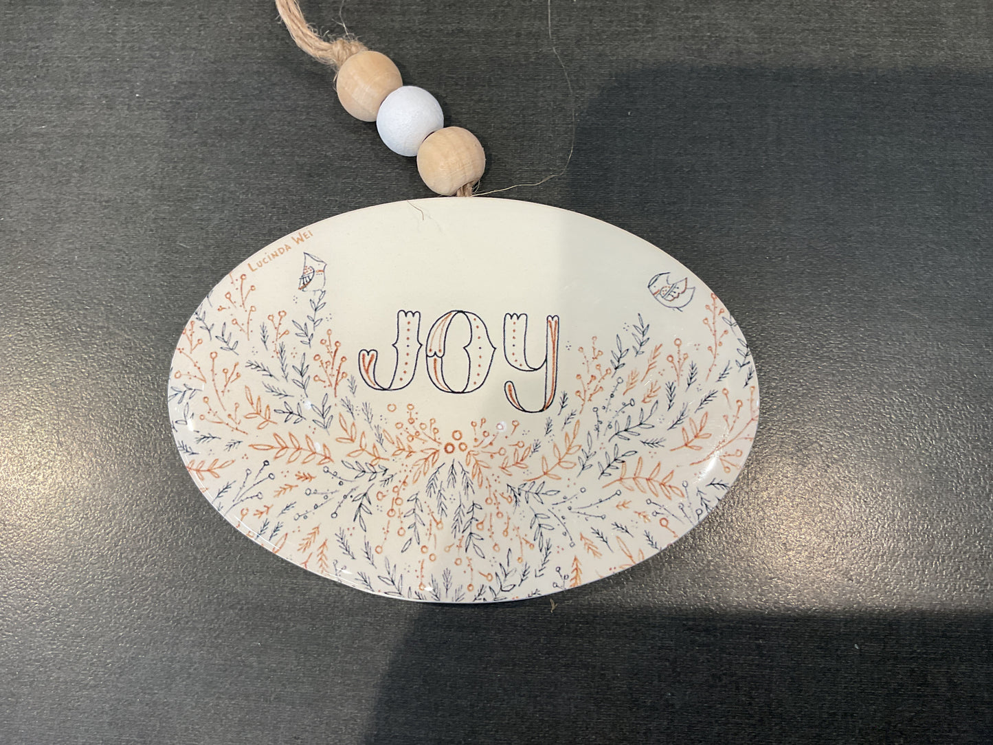 Merry, Joy & Peace Disc Orn Asst