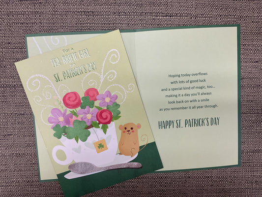 Girl St. Patrick’s Day Card