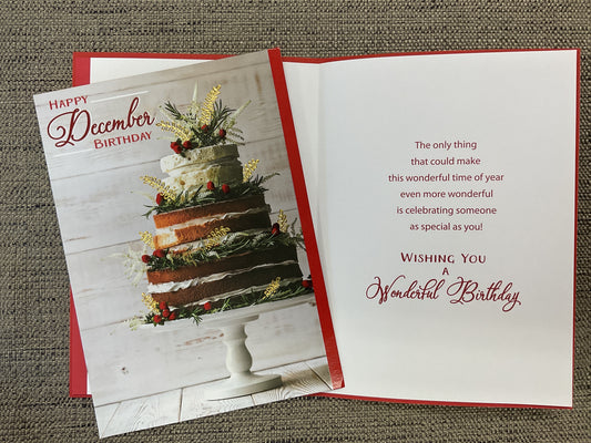December Birthday Card