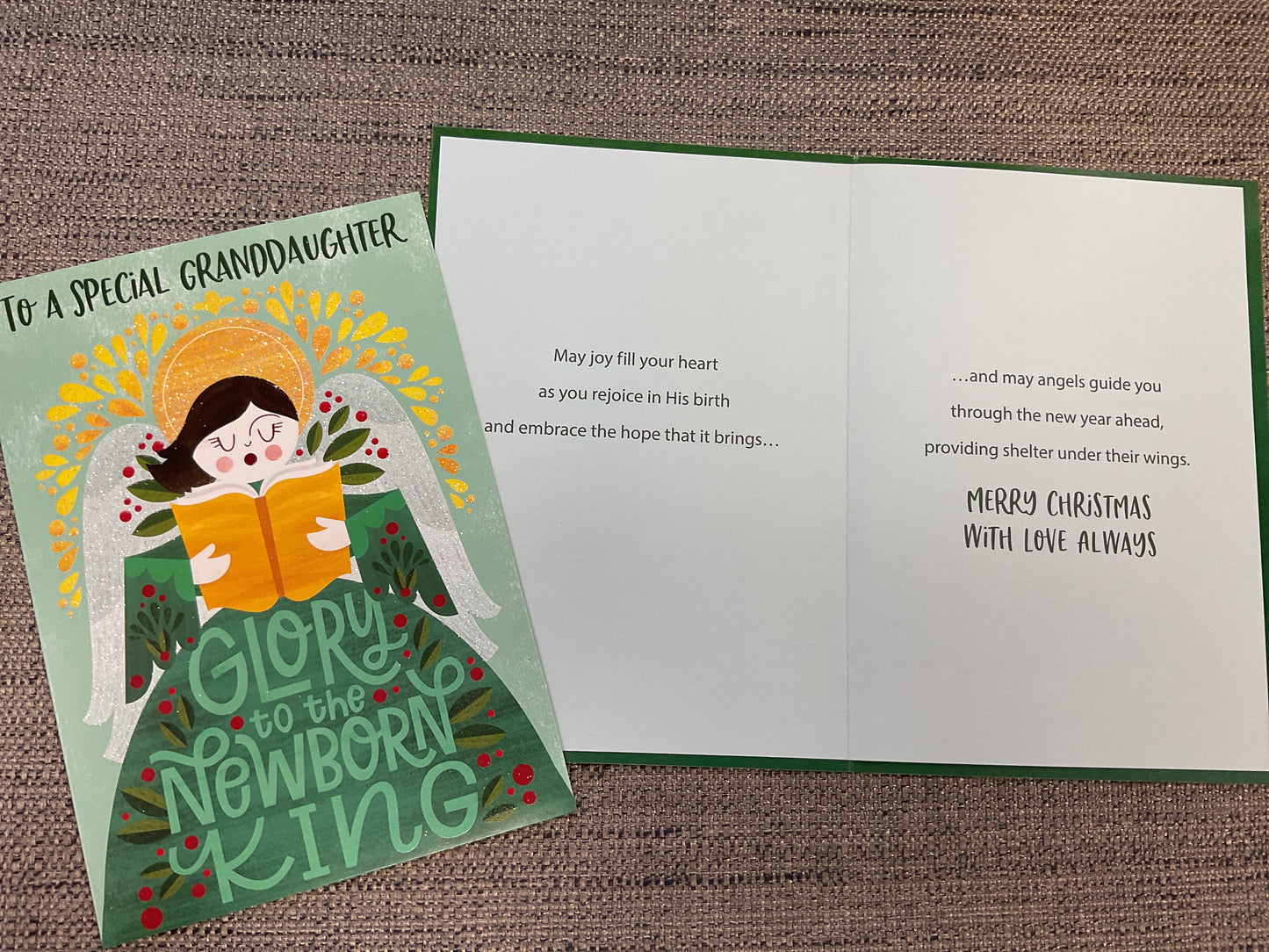 Granddaughter Religious Christmas Card