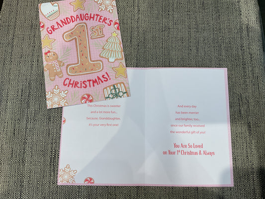 Granddaughter’s 1st Christmas Card