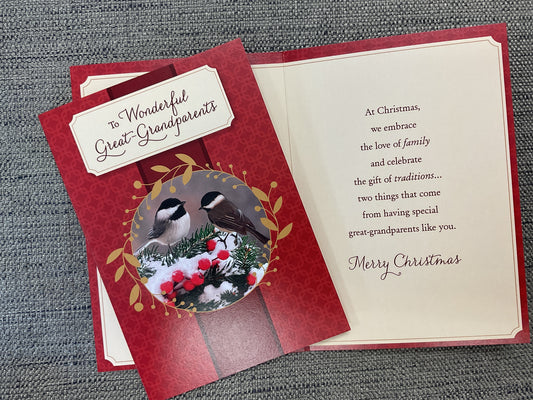 Great-Grandparents Christmas Card