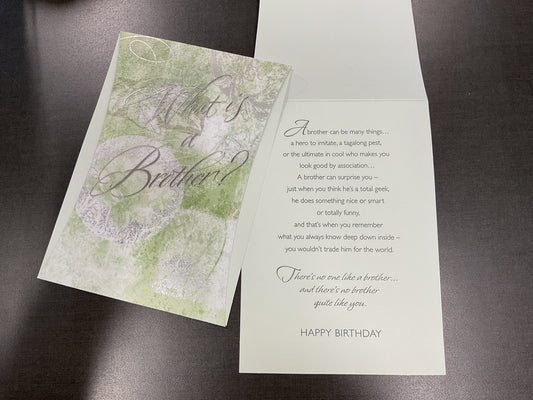 Brother Birthday Card