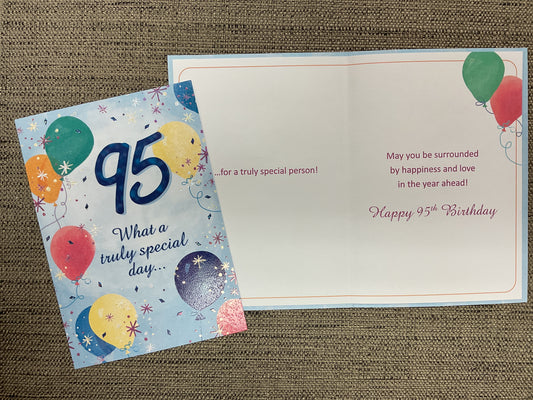 95th Birthday Card