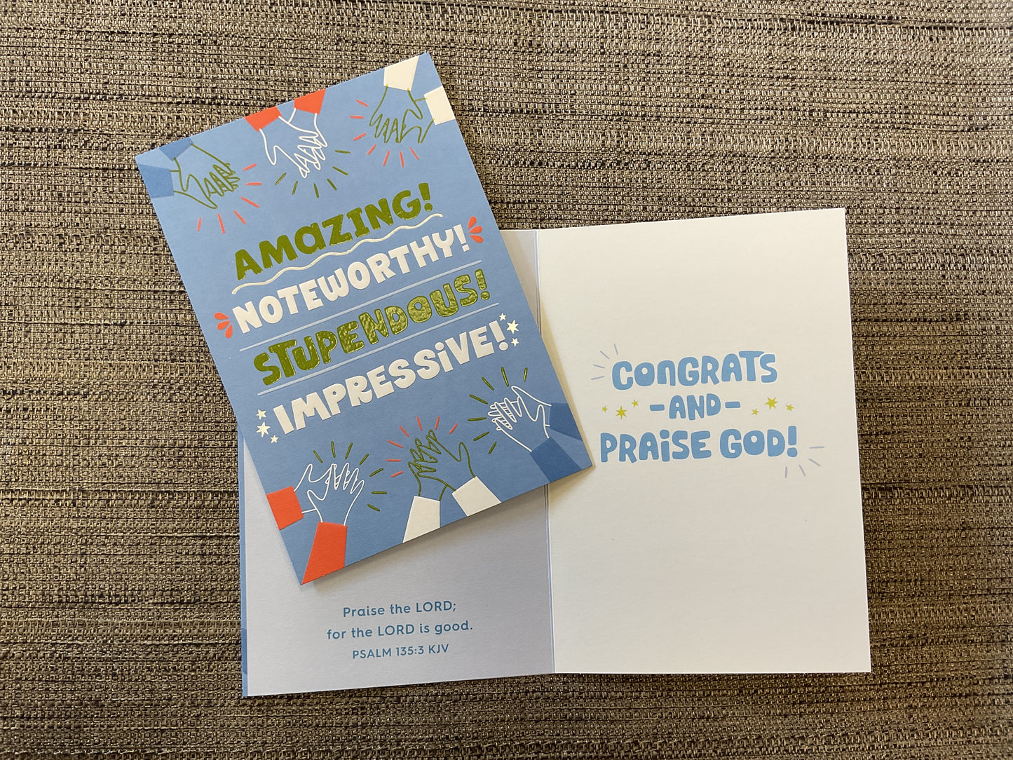 Praise the Lord Religious Congratulations Card