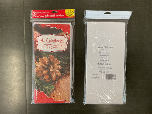 Christmas Money/Gift Card Holders - Pack of 8