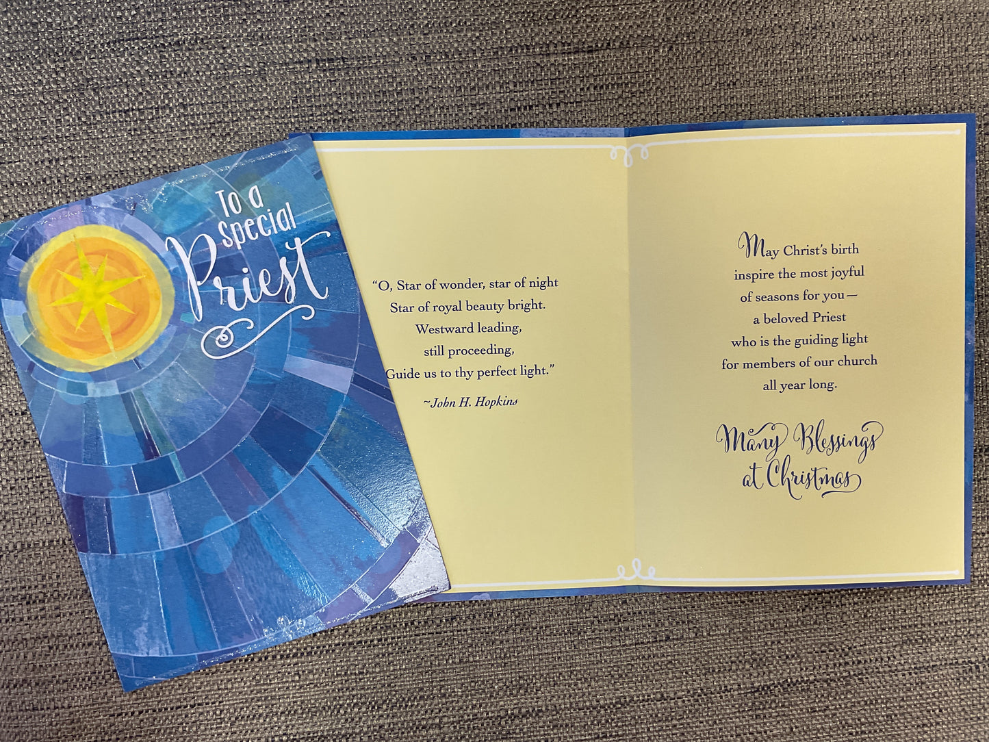 Priest Christmas Card