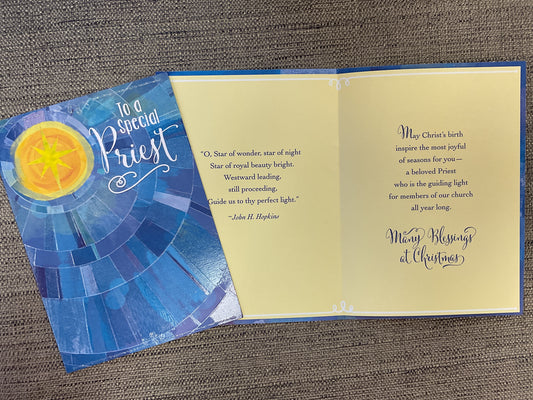 Priest Christmas Card