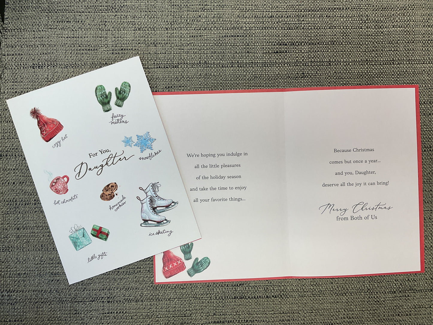 Daughter from Both Christmas Card