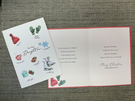 Daughter from Both Christmas Card