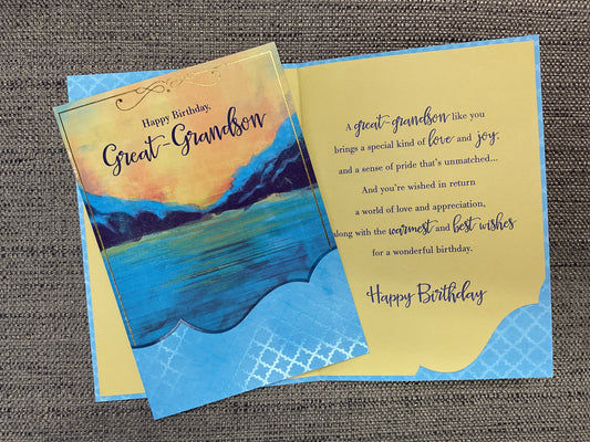 Great-Grandson Birthday Card
