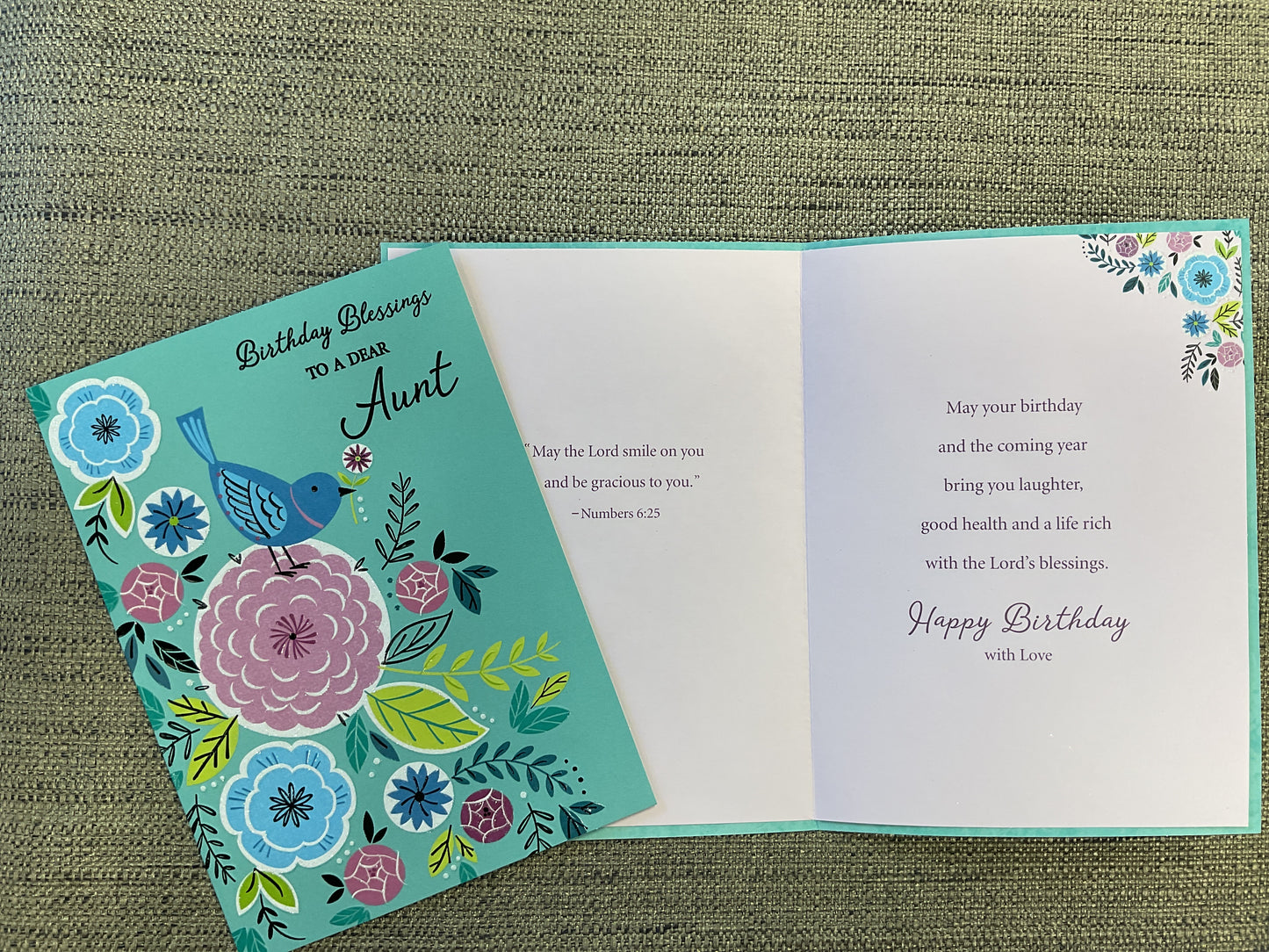 Aunt Religious Birthday Card