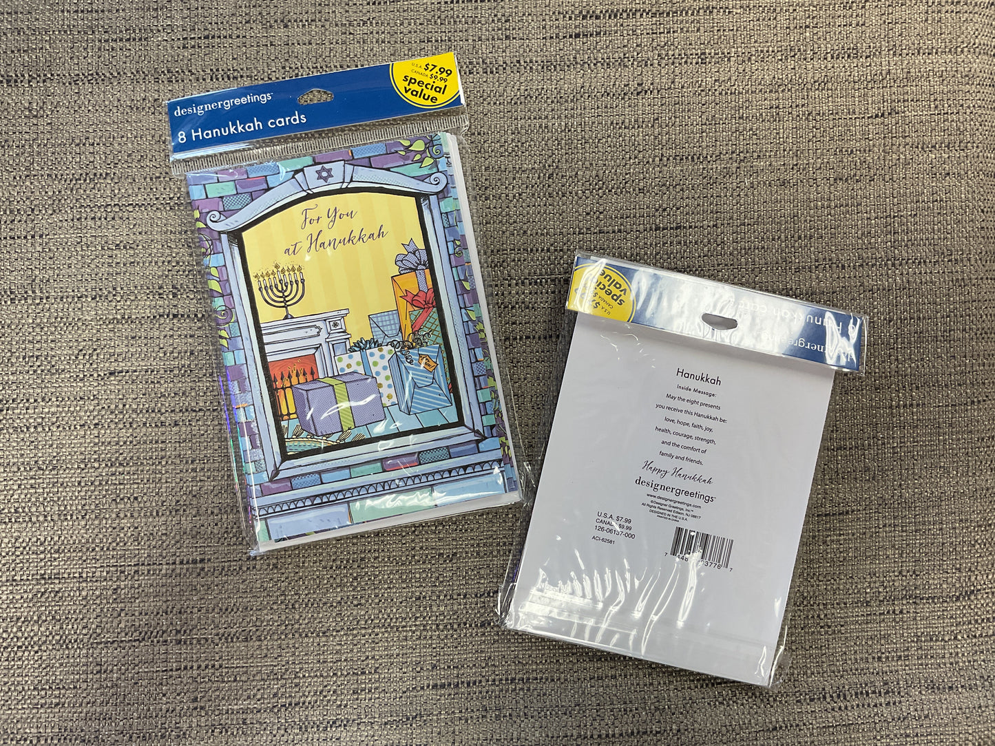 Hanukkah Cards Pack of 8