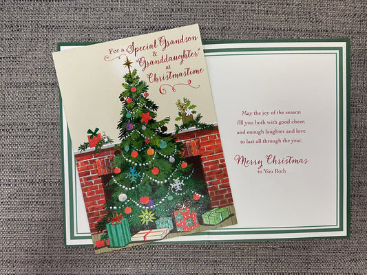 Grandson & “Granddaughter” Christmas Card