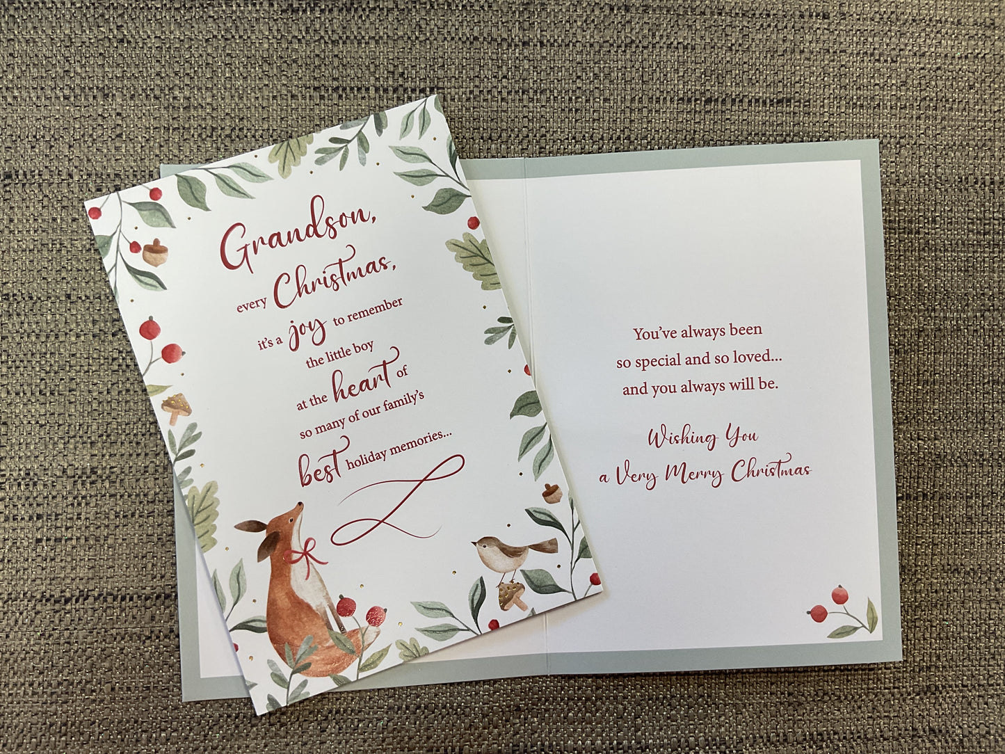Grandson Christmas Card