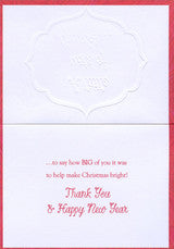 8 Ct Holiday Thank You Notes