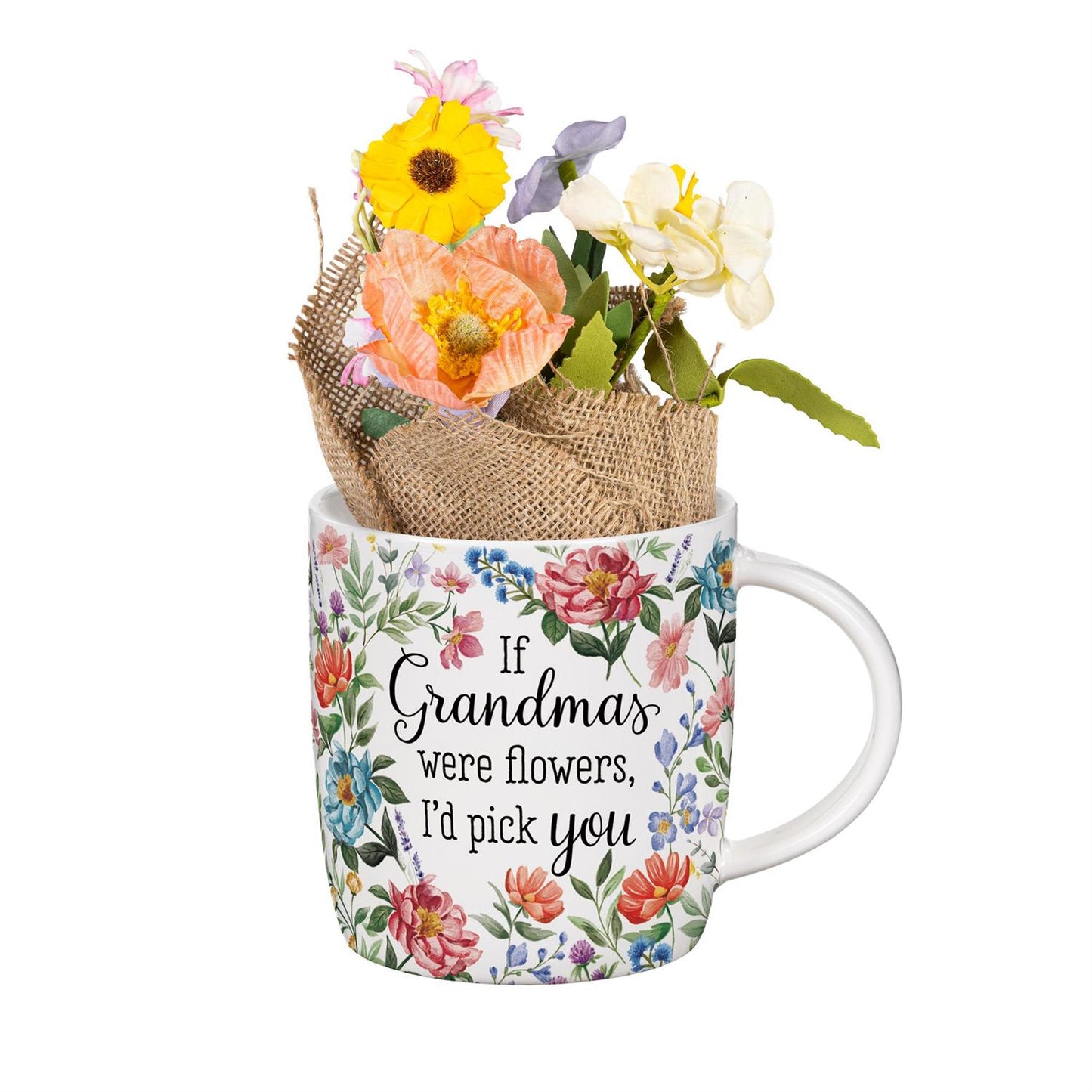 Grandma Drinkware Gift Set Ceramic Cup and Table Decor