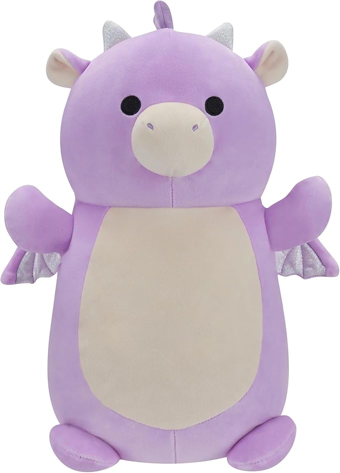 Squishmallows HugMees Dina Purple Dragon