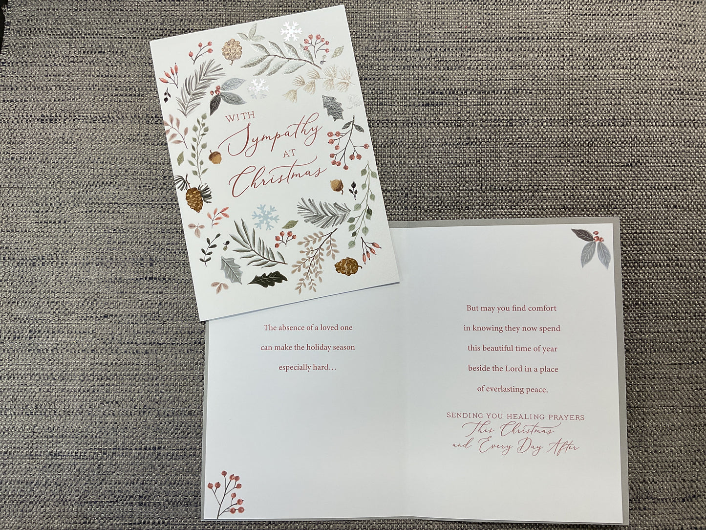 Sympathy - Christmas card