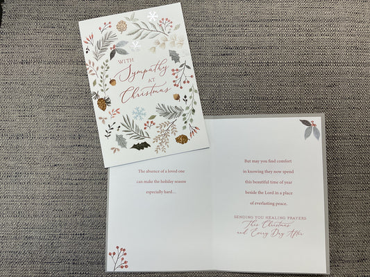 Sympathy - Christmas card