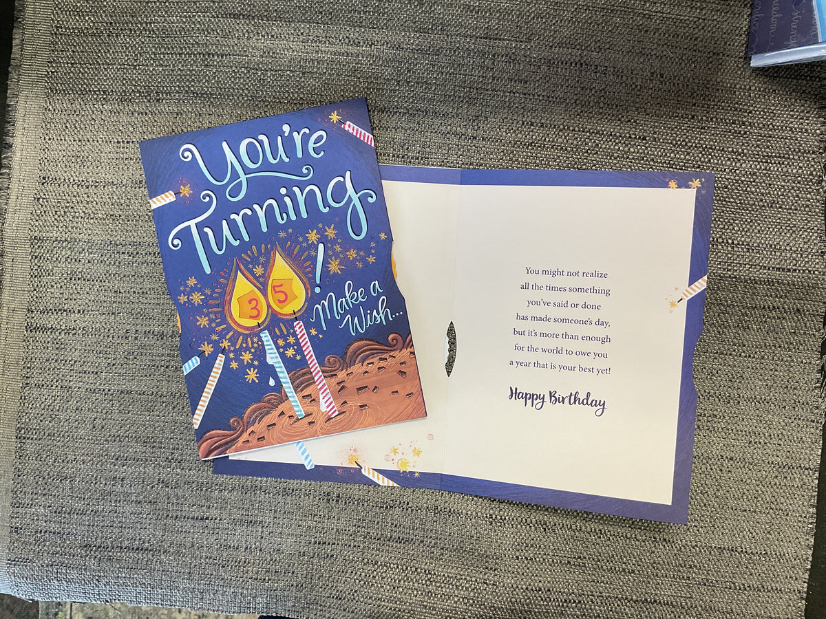 Birthday card - 10-59 *wheel card*