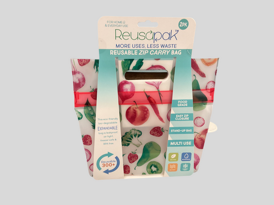 Reusable Expandable Airtight Leakproof Zip Bag
