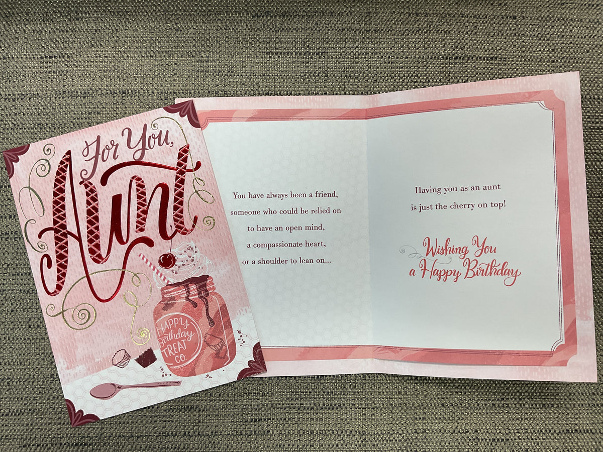 Aunt Birthday Card