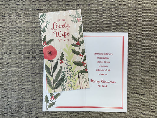 Wife Christmas Card