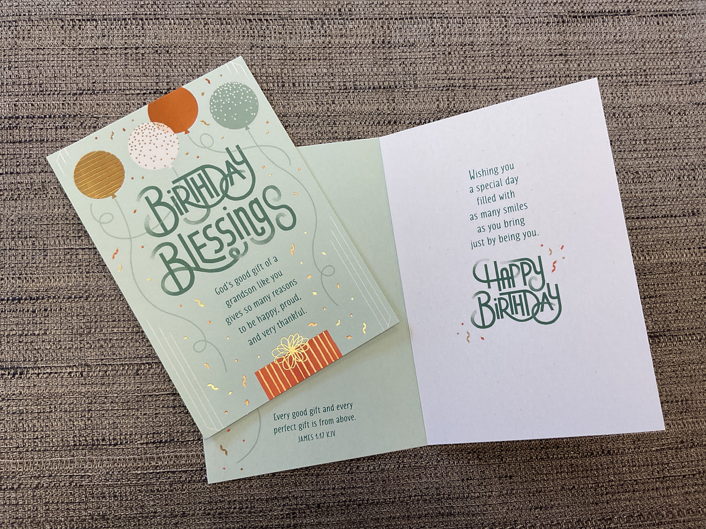 Religious Grandson Birthday Card