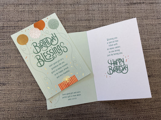 Religious Grandson Birthday Card