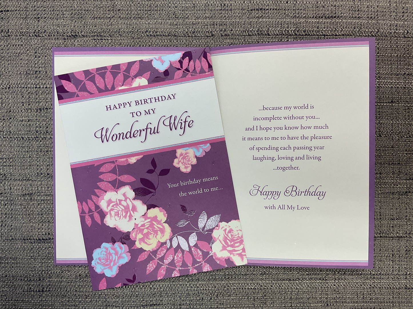 Wife Birthday Card