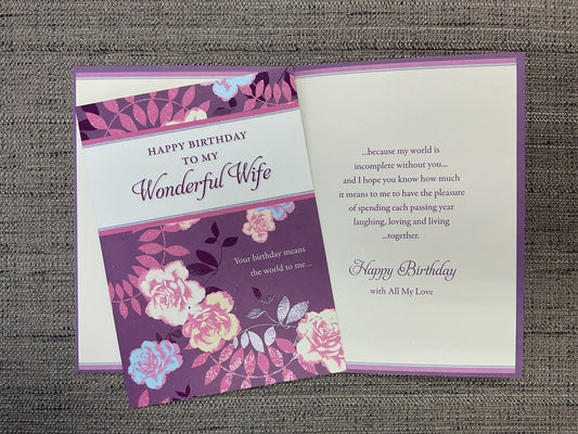 Wife Birthday Card