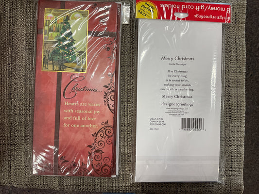 8 Ct Holiday Money/Gift Card Holders