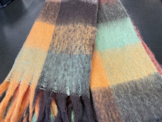 Cozy Brushed Plaid Scarf