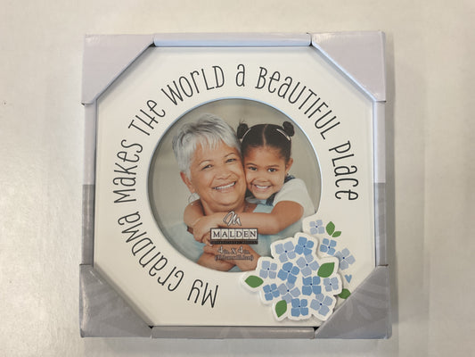 4 x 4 My Grandma Makes The World A Better Place Picture Frame
