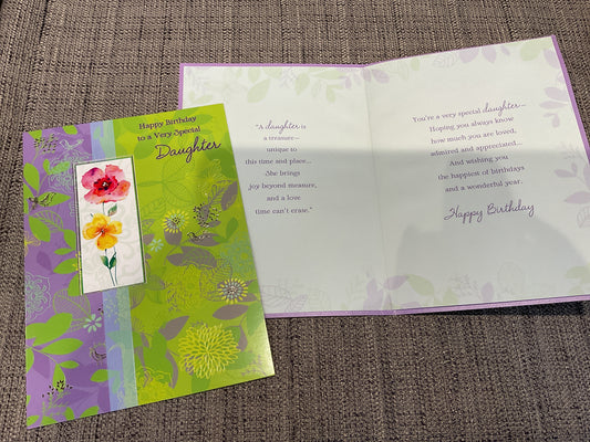 Daughter Birthday Card