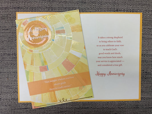 In God’s Service Anniversary Card