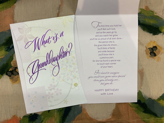 Granddaughter Birthday Card