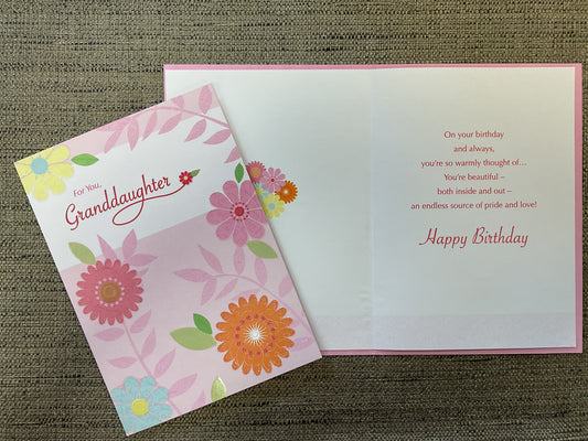 Granddaughter Birthday Card