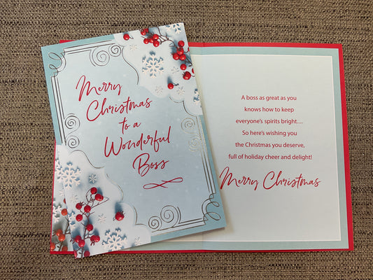 Boss Christmas Card