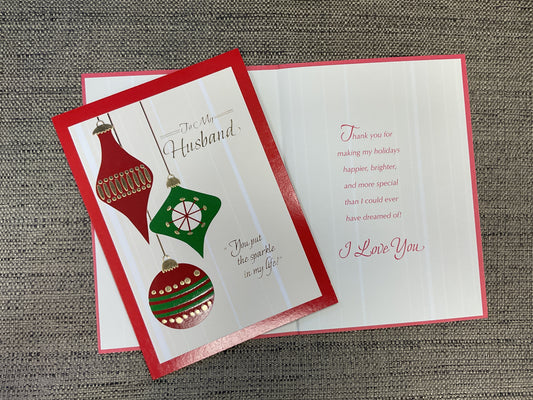 Husband Christmas Card