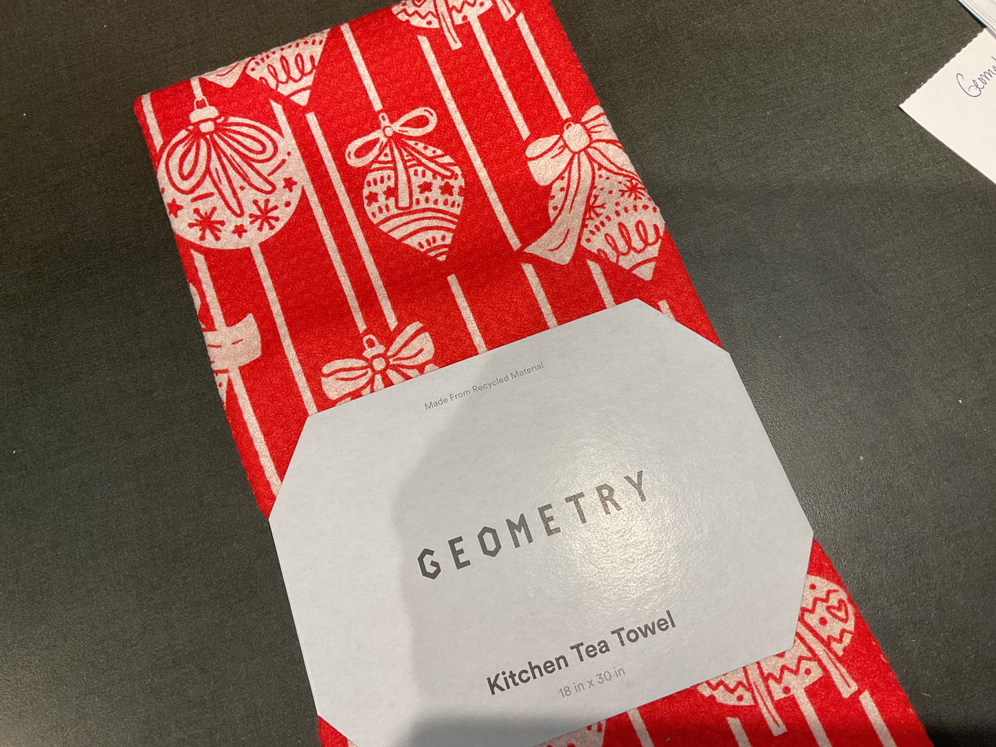 Geometry Winter & Holiday Tea Towels