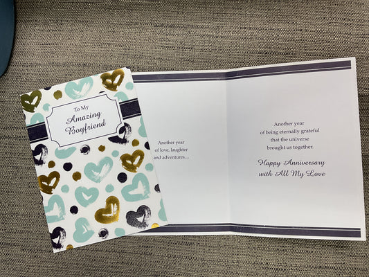 Boyfriend Anniversary Card