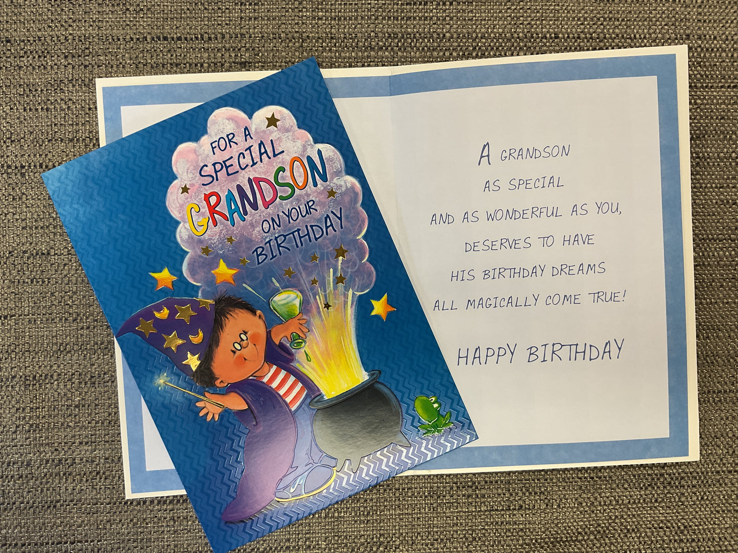 Grandson Juvenile Birthday Card
